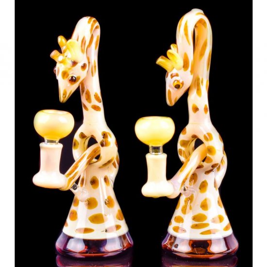 9\" Giraffe Bong Glass Bubbler New