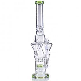 The Nordic Artifact Lookah Premium Series 21" Triple Tornado Chamber with Electric Sprinkler Perc New Green New