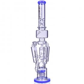 The Imperial Lookah 23" Sprinkler Perc to Triple Honeycomb Chamber Bong Milky Blue New