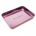 Blazy Susan - Stainless Steel Rolling Tray - Pinkish Purple New