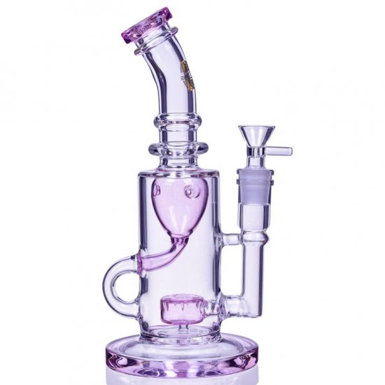 16\" Inline Matrix Percolator Bong Glass Water Pipe Thick and Heavy Blue New