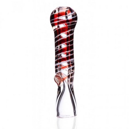 3" Swirled Fumed Chillum - Red New