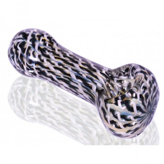 3.5\" Fumed hypnotic Glass Spoon Hand Pipe - Black New