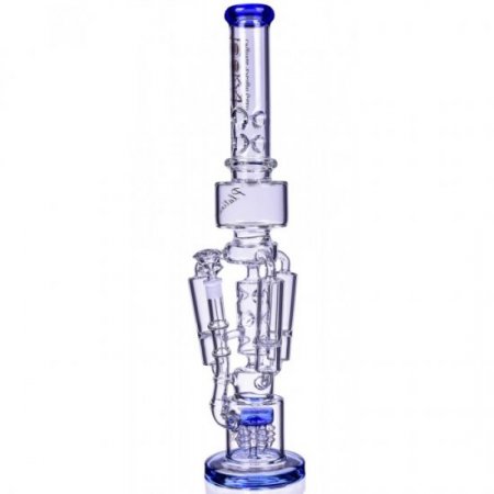 The Imperial Lookah 23" Sprinkler Perc to Triple Honeycomb Chamber Bong Ice Blue New