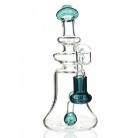 The Clarity Bong 8 High Quality Water Pipe with Ball Shaped Perc Winter Green New