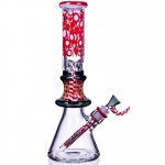 Devil's Heart Cheech 14" Dual Horn Beaker Base Bong New