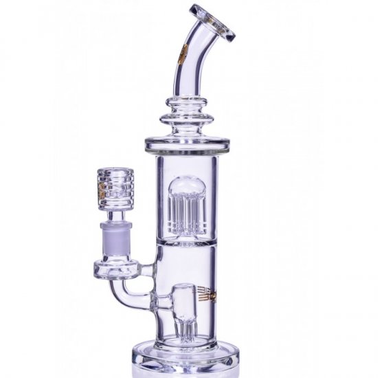 The King\'s Pipe Bougie Glass 11\" Tree Perc Bong New
