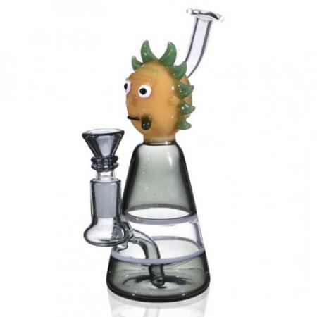 Rick And Morty Built In Bubbler oil Rig Bong Drastic Loww Price $ 39.99 New