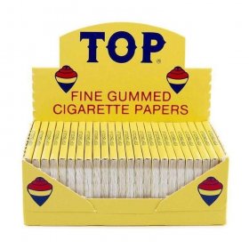 Top Fine Gummed Cigarette Rolling Papers 24 Booklet Pack New
