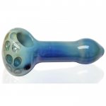 The Tide Pool - 4.5 Blue Hand Pipe with a Bubble-like Design New