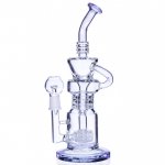 12 Inline Slotted Perc to Sprinkler Perc Recycler Bong New