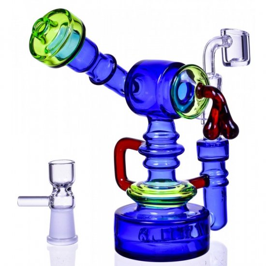 Smoke Rig 7\" Sidecar Bong/Dab Rig New