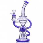 The Beast 11" 3-Arm Faberge Recycler Bong Purple New