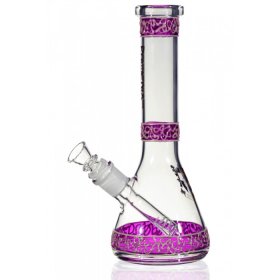 Crystal Jelly Bong 3D Glow In The Dark Attractive Bong Hot Pink New