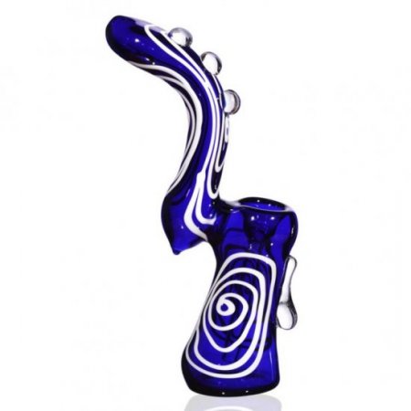 9" Heady Sherlock Bubbler Deep Blue New