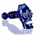 8" The Terminator Hammer Bubbler Aqua Blue New