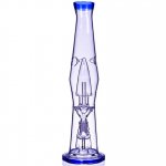 Magic Lamp 14" Showerhead Perc Bong Blue New