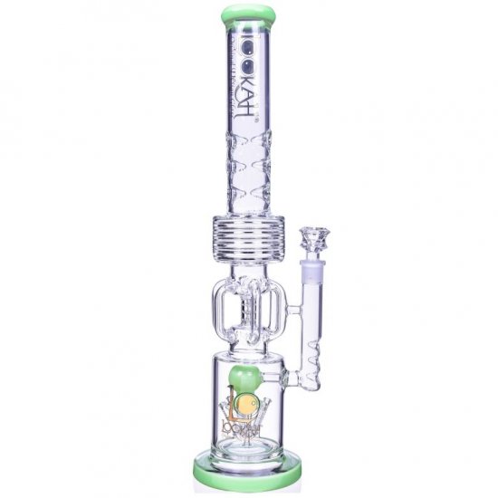 Smoke Realm Lookah 21\" Double Chamber Honeycomb Perc Bong Assorted Color New