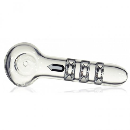 GRAV Upline Spoon 4\" Upline spoon pipe- transparent glass New