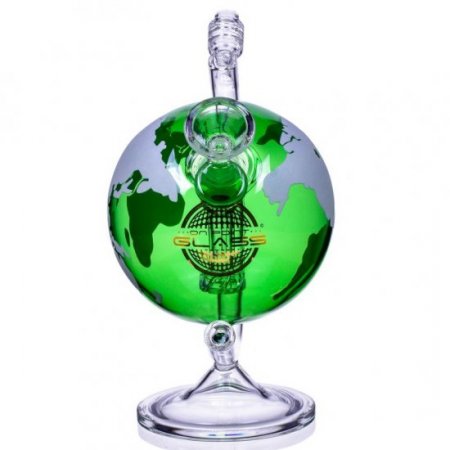 The Atmosphere 8" Glow In The Dark Spherical Globe Bong New