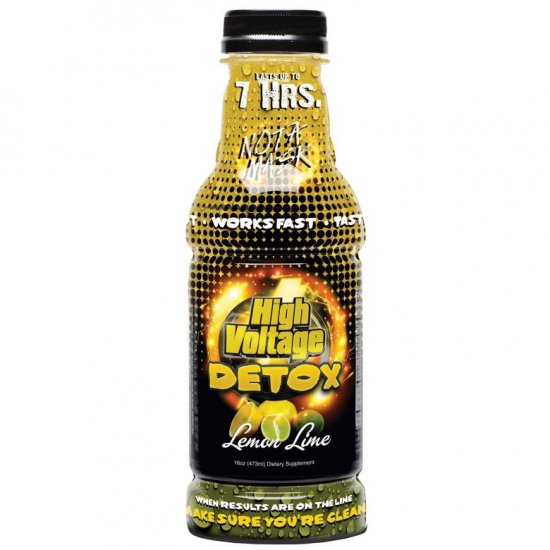 High Voltage Premium Detox Drink 16oz Lemon Lime New