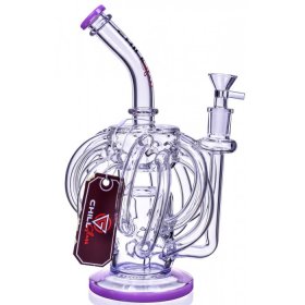 The Blizzard ChillGlass 10" In N Out Arm Recycler Bong Purple New