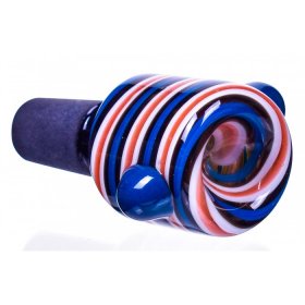 Strawberry Candy Cane 14mm Male Dry Herb Bowl Accessories New