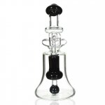 The Clarity Bong 8 High Quality Water Pipe with Ball Shaped Perc Black New