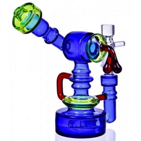 Smoke Rig 7" Sidecar Bong/Dab Rig New