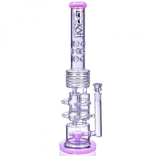 Neptune Trophy Lookah 20\" Sprinkler Perc To Honeycomb Barrel Perc Pink New