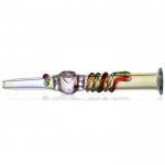 The Constrictor - 8 Steamroller Glass Pipe with Fumed Colors New