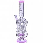 The Missing Alderaan Relic Lookah 18" Barrel Spiral Blast Recycle Ice Glass Bong American Pink New