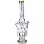 The Nordic Artifact Lookah Premium Series 21" Triple Tornado Chamber with Electric Sprinkler Perc New Green New