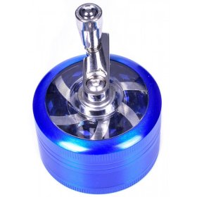 The Cutter Hand Cranked Three Piece Grinder 50mm Blue New