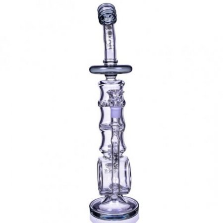 The Rings Trophy Lookah Premium Series 17" Matrix to Honeycomb Perc Bong Clear Black New