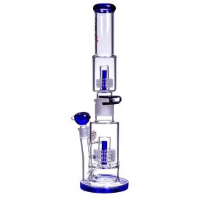 Chill Glass 19" Bong with Double Inline Matrix Perc Blue New