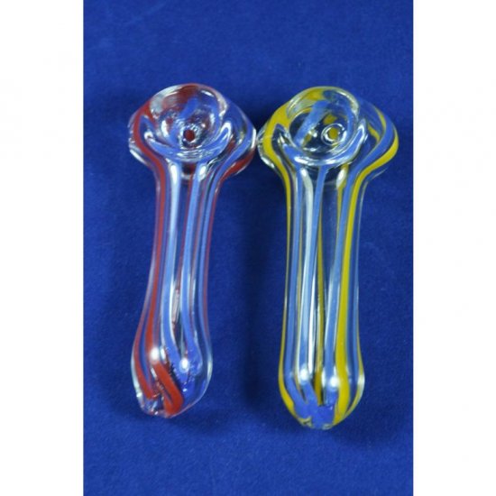 3\" Striped Glass Pipe Buy One Get One Free New