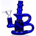 The Silver Surfer 5 Mini Water Recycler Bubbler Blue New