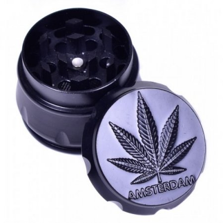 The Amsterdam 4-Part Mini Grinder 30mm Black New