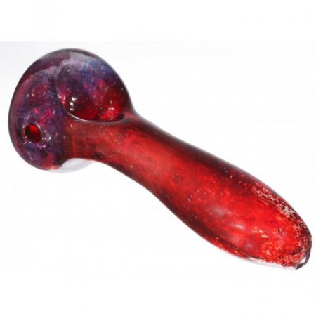 3" Marble Swirled spoon Glass Hand Pipe - Purple New