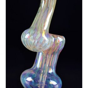 6" Golden Fumed Spotted Bubbler Extra Heavy New
