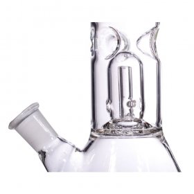 8" Clear Percolator With Down Stem Diffuser And Bowl- Nude New