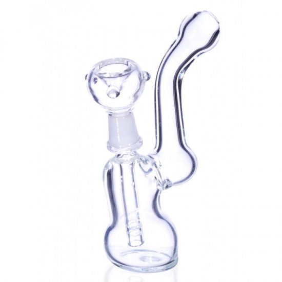 5\" Clear Bubbler Percolator Dry Herb New