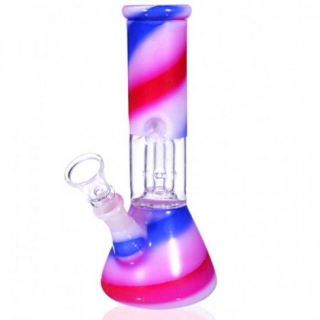 8" Girly Percolator Smoking Bong - Hot Pink Bong New