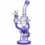 The Beast 11" 3-Arm Faberge Recycler Bong Purple New