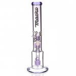 16" Inline Circ Perc to Stereo Domed ShowerHead Purple New