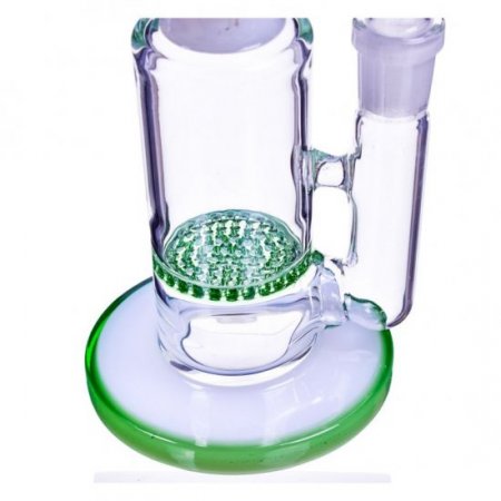 8" Honeycomb Bong Green New