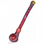 8" Fritted Striped Sherlock - Fumed - Rusted Purple New