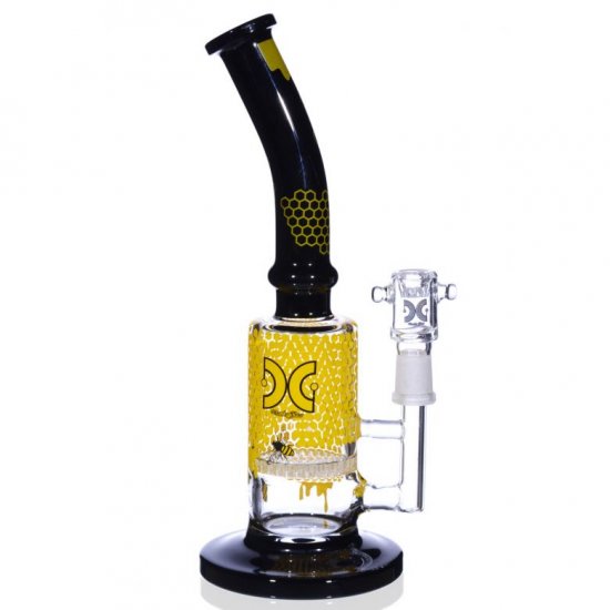 The Killer Comb 10 \" Honeycomb Dab Rig with Percolator And 14mm Matching Bowl New