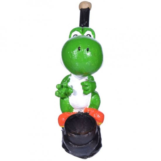 6\" Character wooden pipes Yoshi New